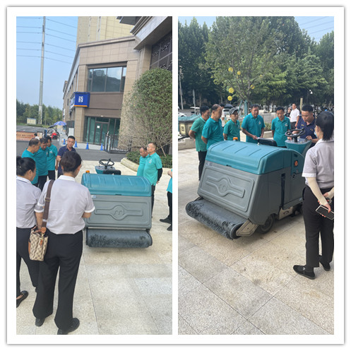 清晨雨駕駛式電動掃地車助力，小區清潔邁入新時代